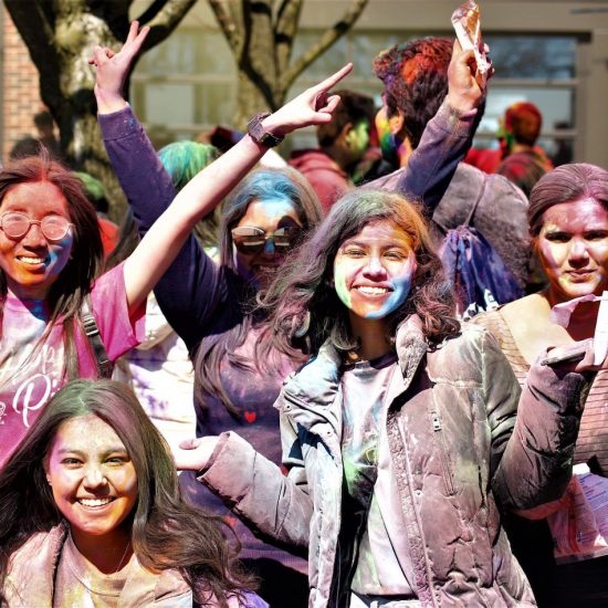 UIC students at Hindu Holi celebration